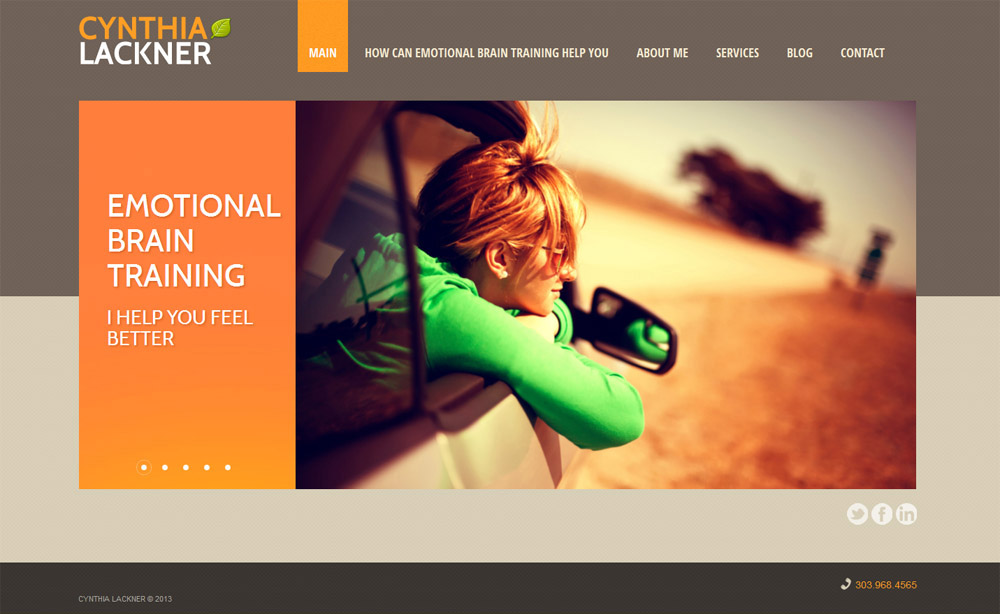 Cynthia Lackner, Emotional brain training Final web capture